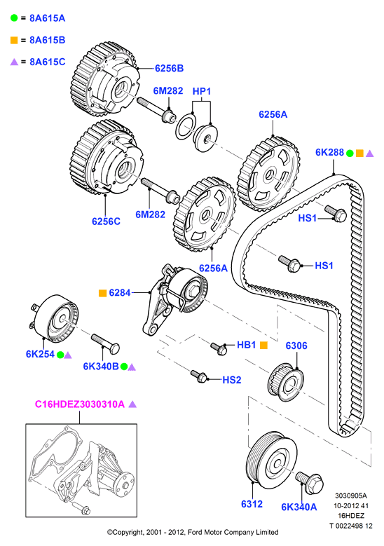 FORD 1675963 - Cinghia dentata www.autoricambi360.it