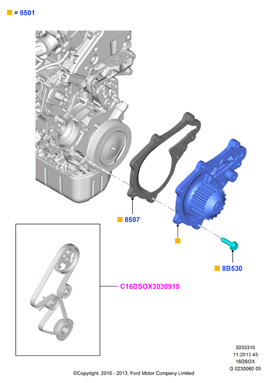 FORD 1 364 681 - Pompa acqua www.autoricambi360.it