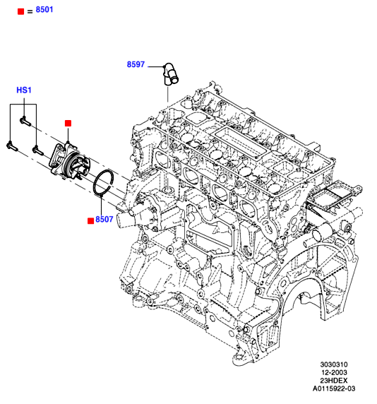 FORD 5135746 - Pompa acqua www.autoricambi360.it