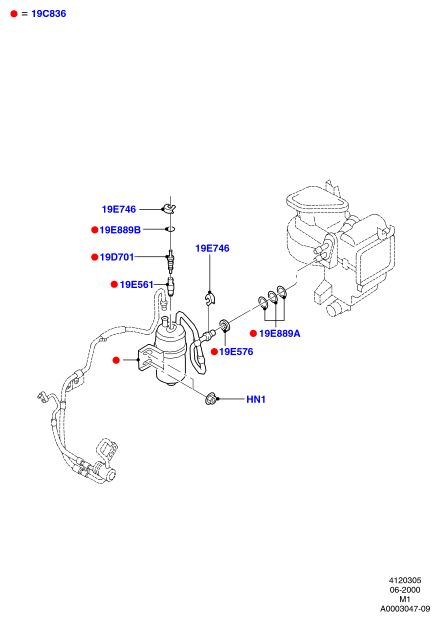 FORD 3 317 869 - Interruttore a pressione, Climatizzatore www.autoricambi360.it