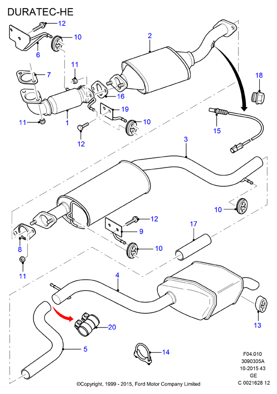 FORD 1 147 420 - Sonda lambda www.autoricambi360.it