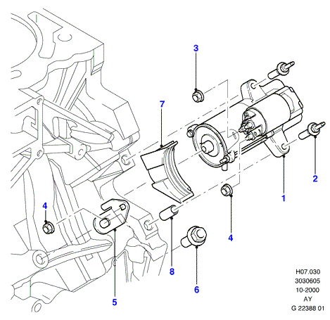 FORD 1 465 010 - Motorino d'avviamento www.autoricambi360.it