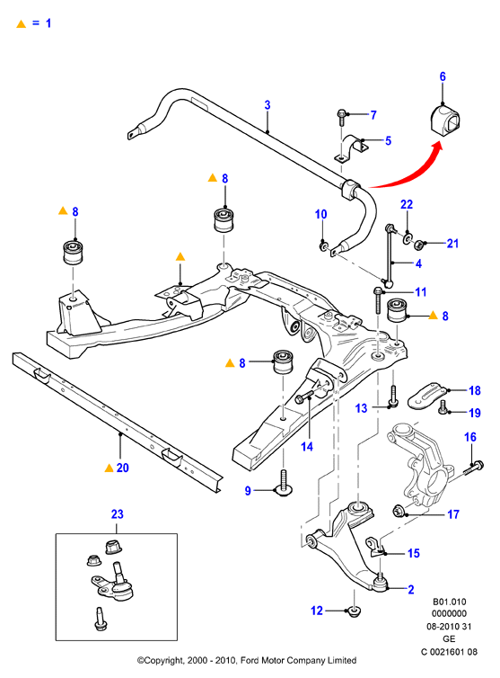 FORD 1219697 - Asta / Puntone, Stabilizzatore www.autoricambi360.it