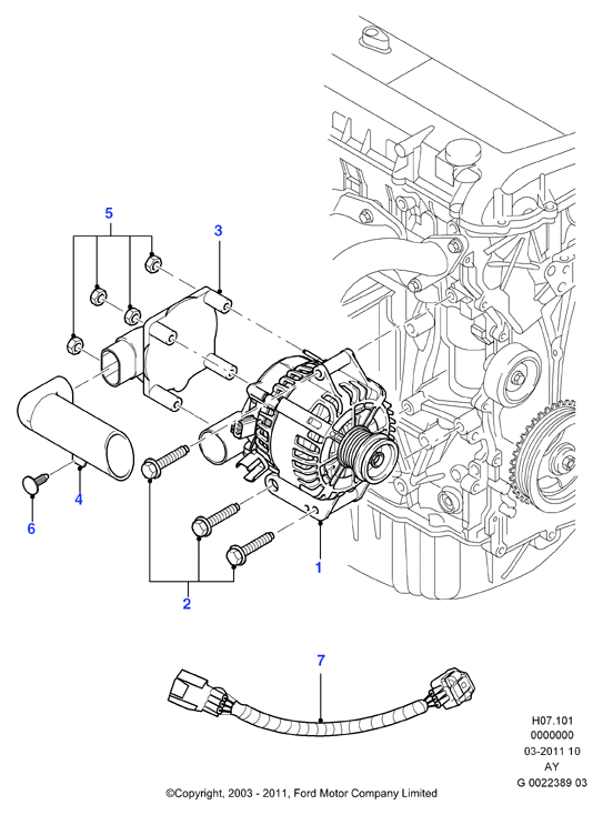 FORD 1 478 119 - Alternatore www.autoricambi360.it