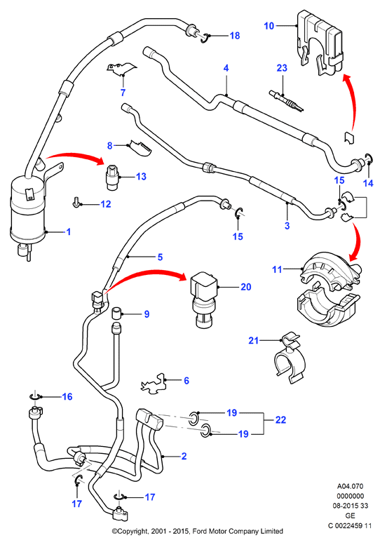 FORD 1 016 565 - Interruttore a pressione, Climatizzatore www.autoricambi360.it