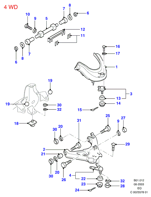 FORD 1 522 050 - Braccio oscillante, Sospensione ruota www.autoricambi360.it