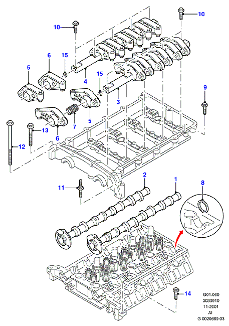FORD 1349550 - Albero a camme www.autoricambi360.it