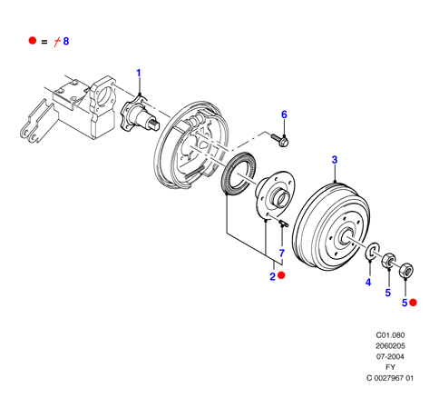 FORD 1 201 303 - Kit cuscinetto ruota www.autoricambi360.it