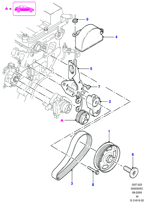 FORD 1120199 - Cinghia Poly-V www.autoricambi360.it