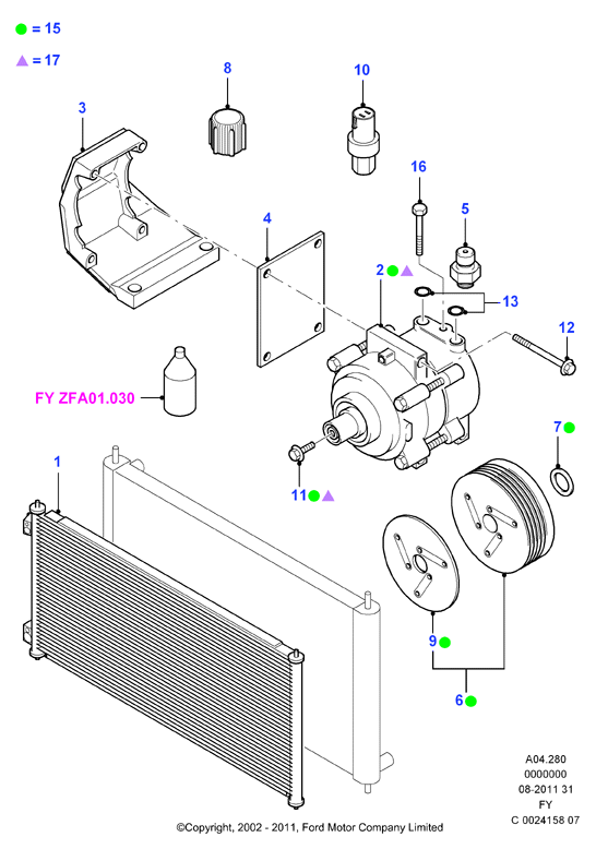 FORD 5222062 - Compressore, Climatizzatore www.autoricambi360.it