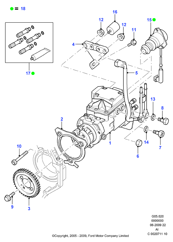 FORD 1353439 - Rullo tenditore, Cinghia dentata www.autoricambi360.it