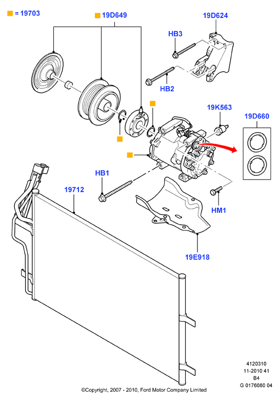 FORD 1 516 838 - Condensatore, Climatizzatore www.autoricambi360.it