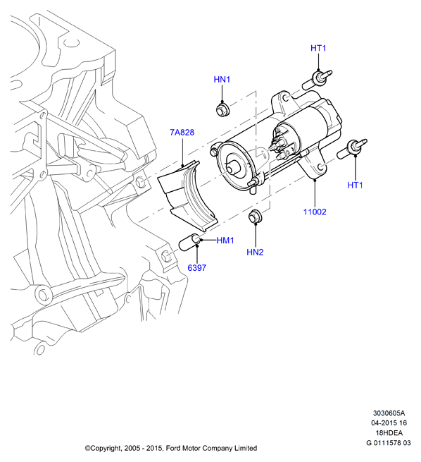 FORD 1 478 129 - Motorino d'avviamento www.autoricambi360.it