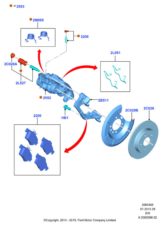 ATE 13.0460-7195.2 - Kit pastiglie freno, Freno a disco www.autoricambi360.it