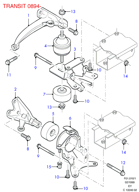 FORD 6686136 - Pompa acqua + Kit cinghie dentate www.autoricambi360.it