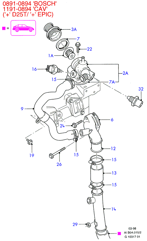 FORD 1 086 282 - Termostato, Refrigerante www.autoricambi360.it