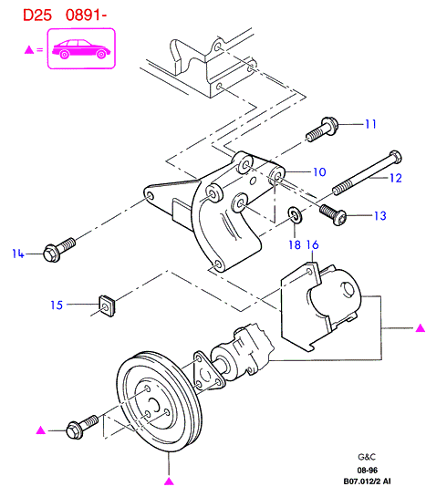 GATES 6PK1428 - Cinghia Poly-V www.autoricambi360.it