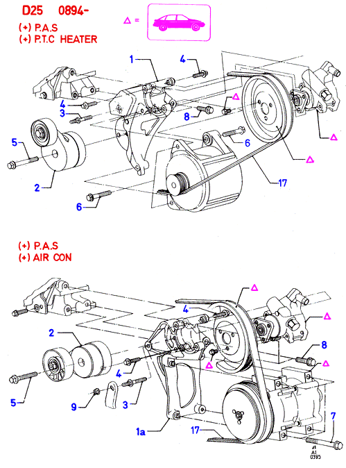 FORD 1040754 - Cinghia Poly-V www.autoricambi360.it