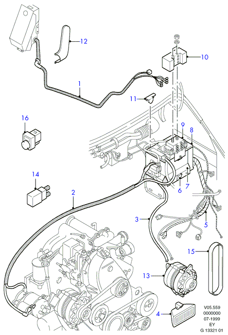 FORD 7120853 - Cinghia Poly-V www.autoricambi360.it