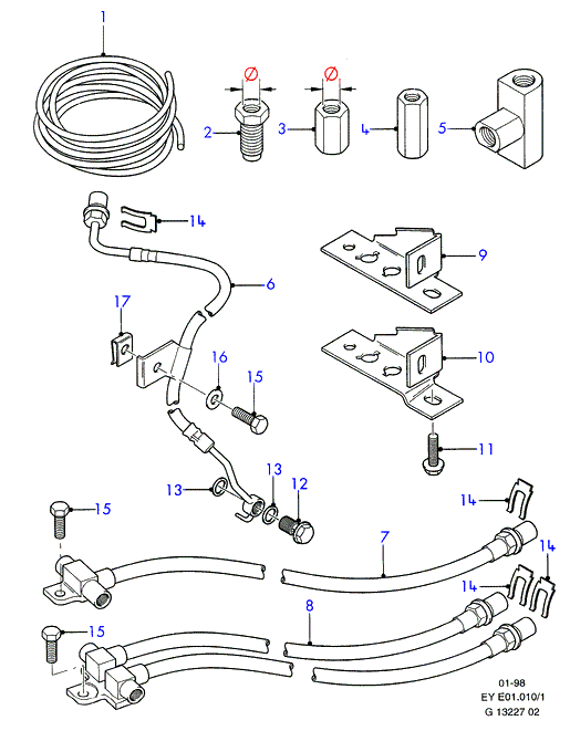 FORD 6577425 - Flessibile del freno www.autoricambi360.it