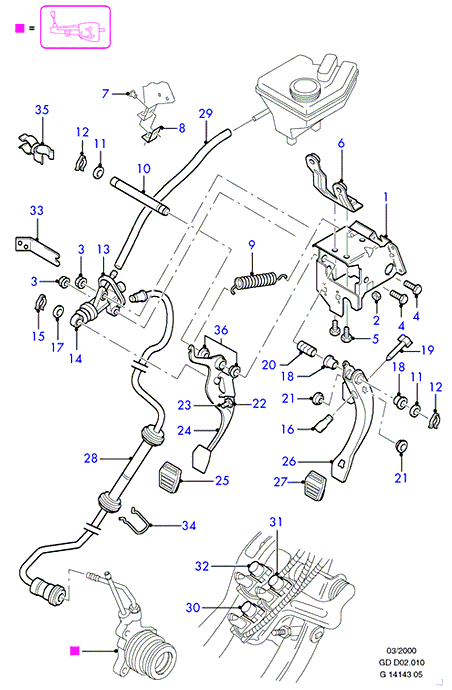 FORD 6789917 - Rivestimento pedale, Pedale del freno www.autoricambi360.it