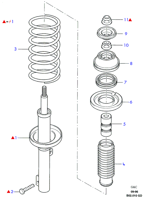FORD 1103725 - Cuscinetto volvente, Supporto ammortizz. a molla www.autoricambi360.it