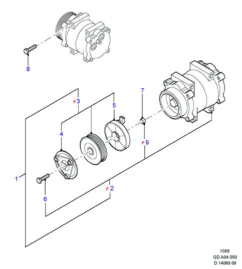 FORD 1447717 - Compressore, Climatizzatore www.autoricambi360.it