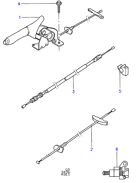 FORD 7264793 - Cavo comando, Freno stazionamento www.autoricambi360.it