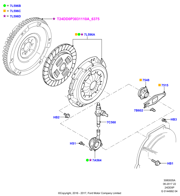FORD 1775485 - Dispositivo disinnesto centrale, Frizione www.autoricambi360.it