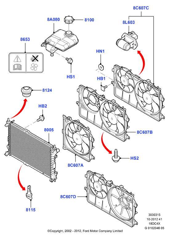 FORD 1104120 - Serbatoio compensazione, Refrigerante www.autoricambi360.it