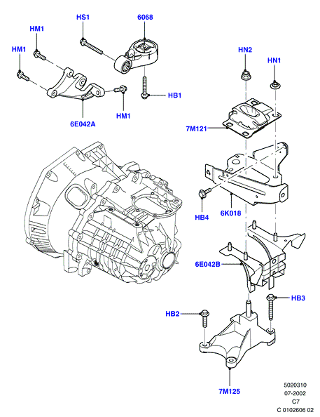 FORD 5145260 - Sospensione, Motore www.autoricambi360.it