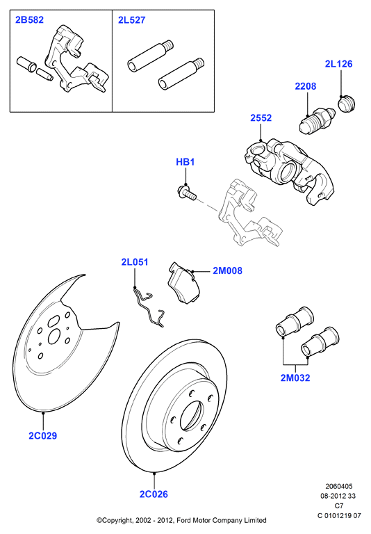 FORD 4387371 - Kit pastiglie freno, Freno a disco www.autoricambi360.it