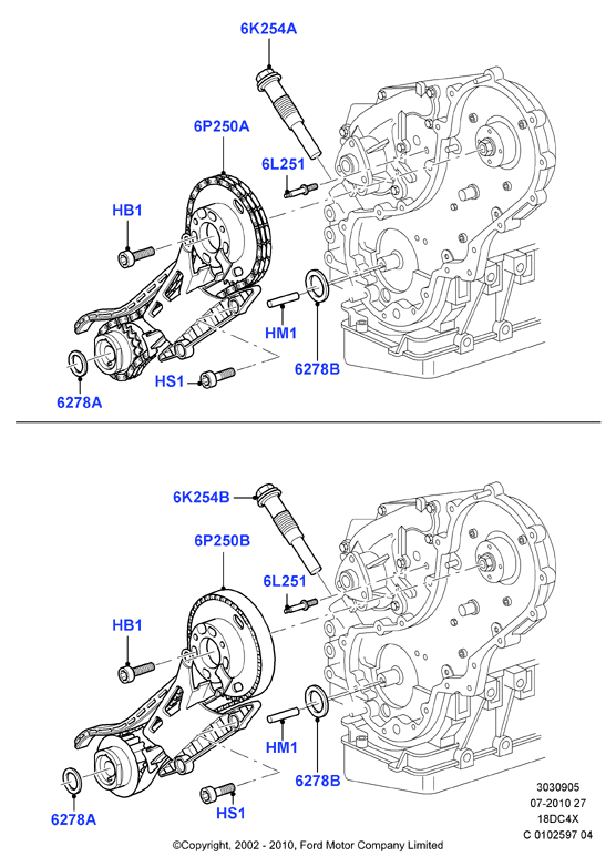 FORD 1562232 - Tendicinghia, Cinghia dentata www.autoricambi360.it