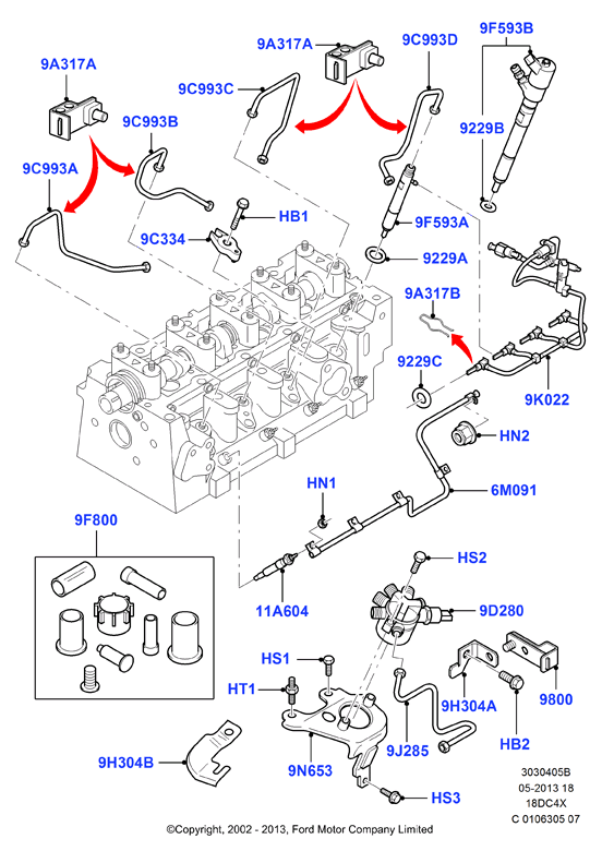 FORD 1445928* - Sensore, Pressione carburante www.autoricambi360.it