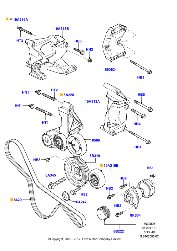 GATES 6PK1745 - Cinghia Poly-V www.autoricambi360.it