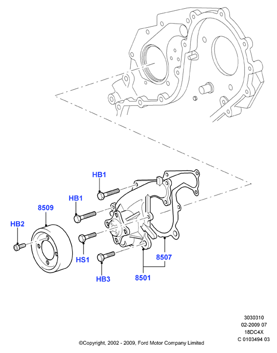 FORD 1 131 878 - Pompa acqua www.autoricambi360.it