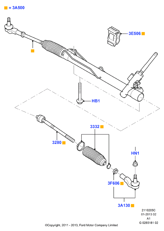 FORD 1596574 - Giunto assiale, Asta trasversale www.autoricambi360.it