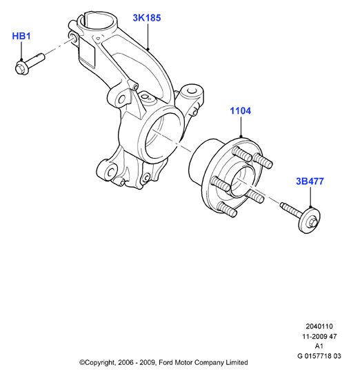 FORD 1437643 - Kit cuscinetto ruota www.autoricambi360.it