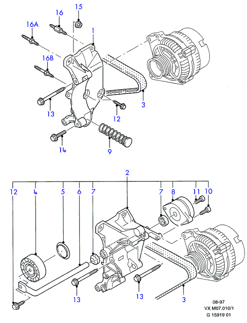 FORD 1051901 - Galoppino / Guidacinghia, Cinghia Poly-V www.autoricambi360.it