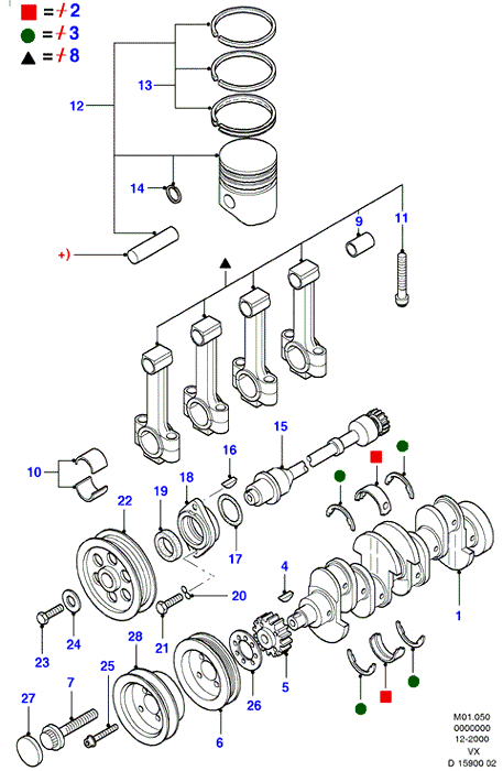 Autokit 03.90012 - Puleggia cinghia, Albero a gomiti www.autoricambi360.it