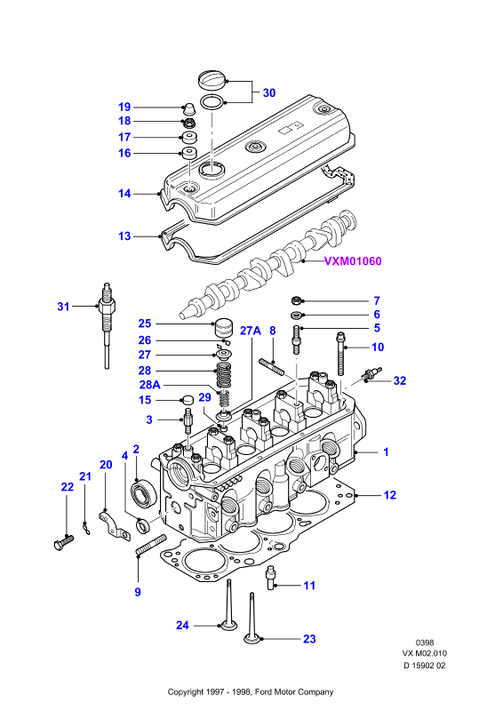 FORD 1005249 - Kit cinghie dentate www.autoricambi360.it