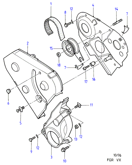 FORD 1005249 - Kit cinghie dentate www.autoricambi360.it