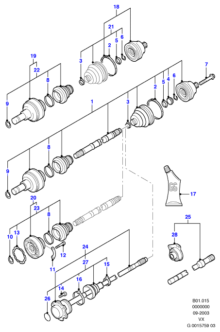 FORD 1132498 - Albero motore / Semiasse www.autoricambi360.it