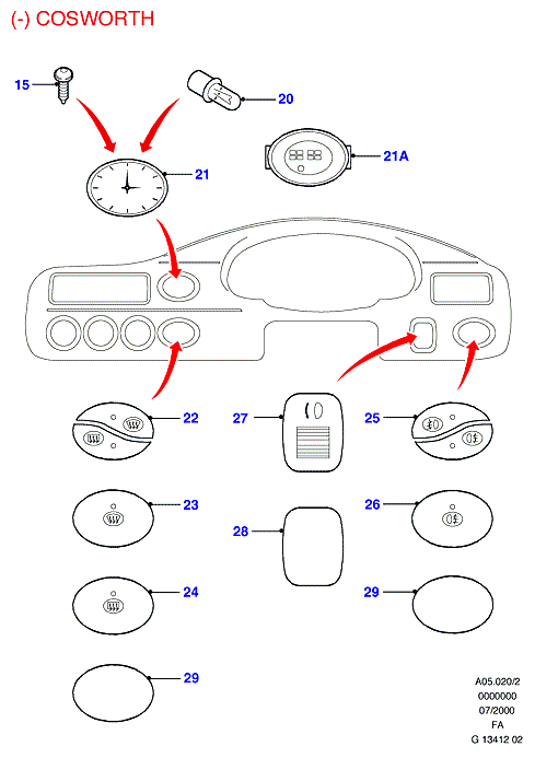 FORD 1 591 848 - Lampadina, Illuminazione strumentazione www.autoricambi360.it