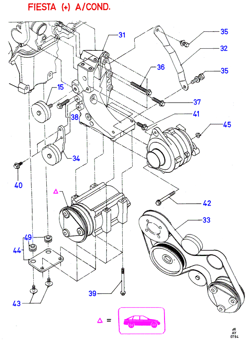 FORD 6960612 - Cinghia Poly-V www.autoricambi360.it