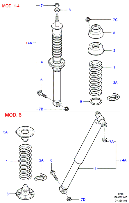 FORD 1106738 - Ammortizzatore www.autoricambi360.it