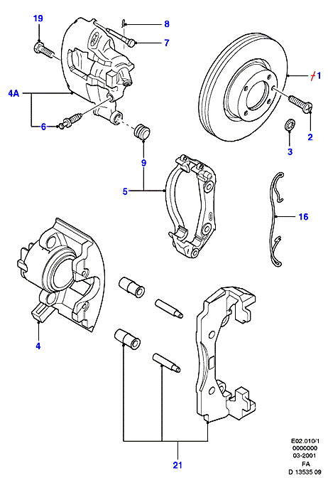 FORD 1130751 - Kit pastiglie freno, Freno a disco www.autoricambi360.it