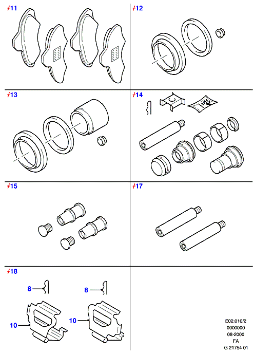 FORD 1130751 - Kit pastiglie freno, Freno a disco www.autoricambi360.it