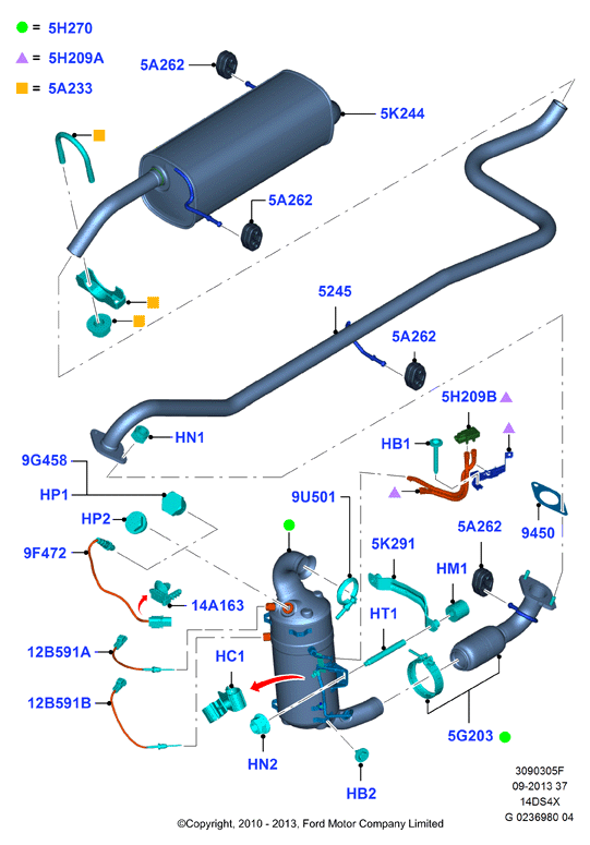 FORD 1697560 - Sonda lambda www.autoricambi360.it
