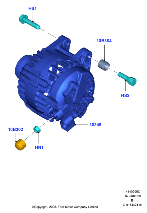 FORD 2032603 - Alternatore www.autoricambi360.it